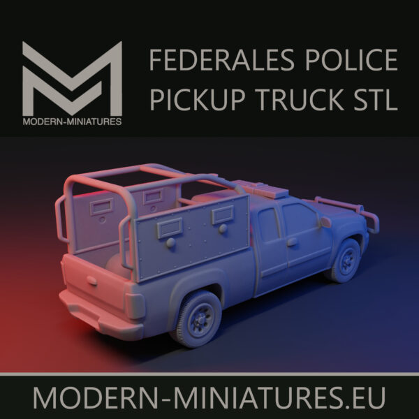 Federales Police Pickup Truck [Digital] - Image 3