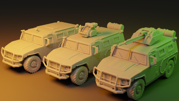 Gaz Tigr russian combat vehicle Set [Digital]