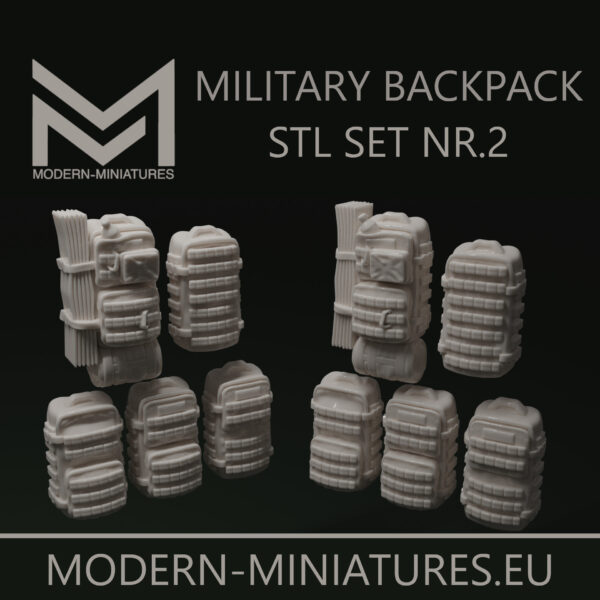 Military Backpack set NR.2 military stowage [Digital]