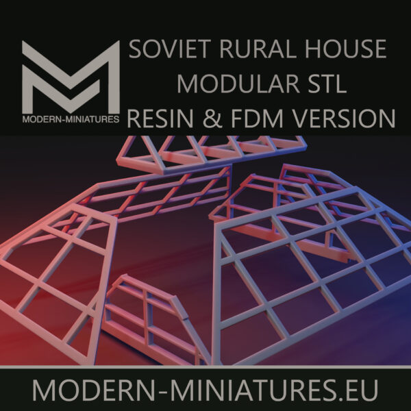 Soviet rural house. Modular. Resin and FDM options [Digital] - Image 5