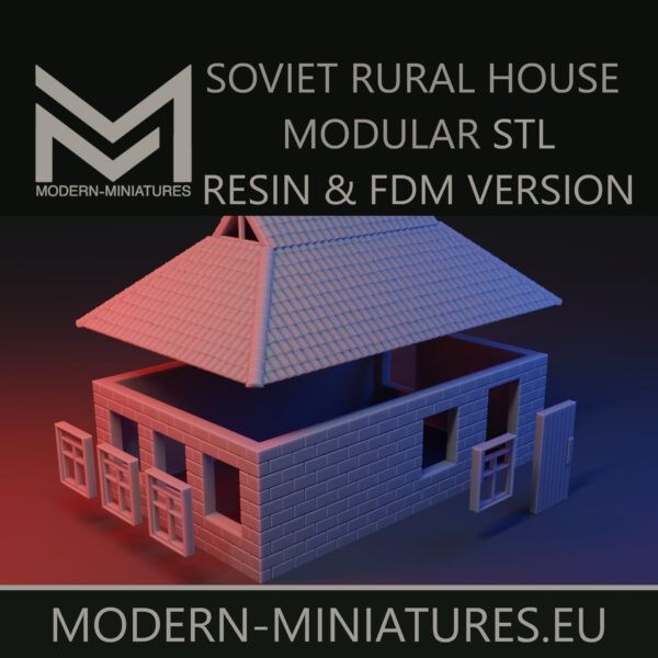 Soviet rural house. Modular. Resin and FDM options [Digital] - Image 2