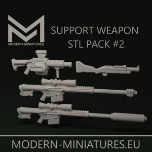 28mm Support Weapon Pack #2 M107, M32 MGL, M79 GL [Digital]
