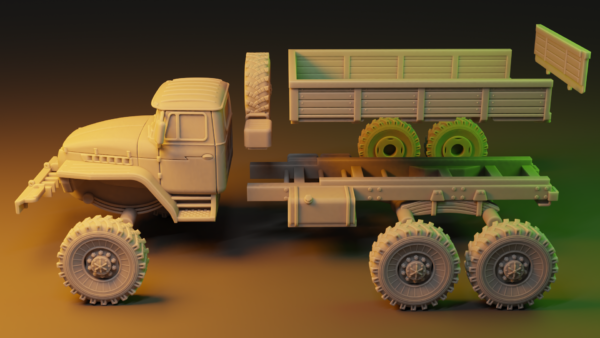 Military Ural Truck. Russian army truck. [Digital] - Image 2