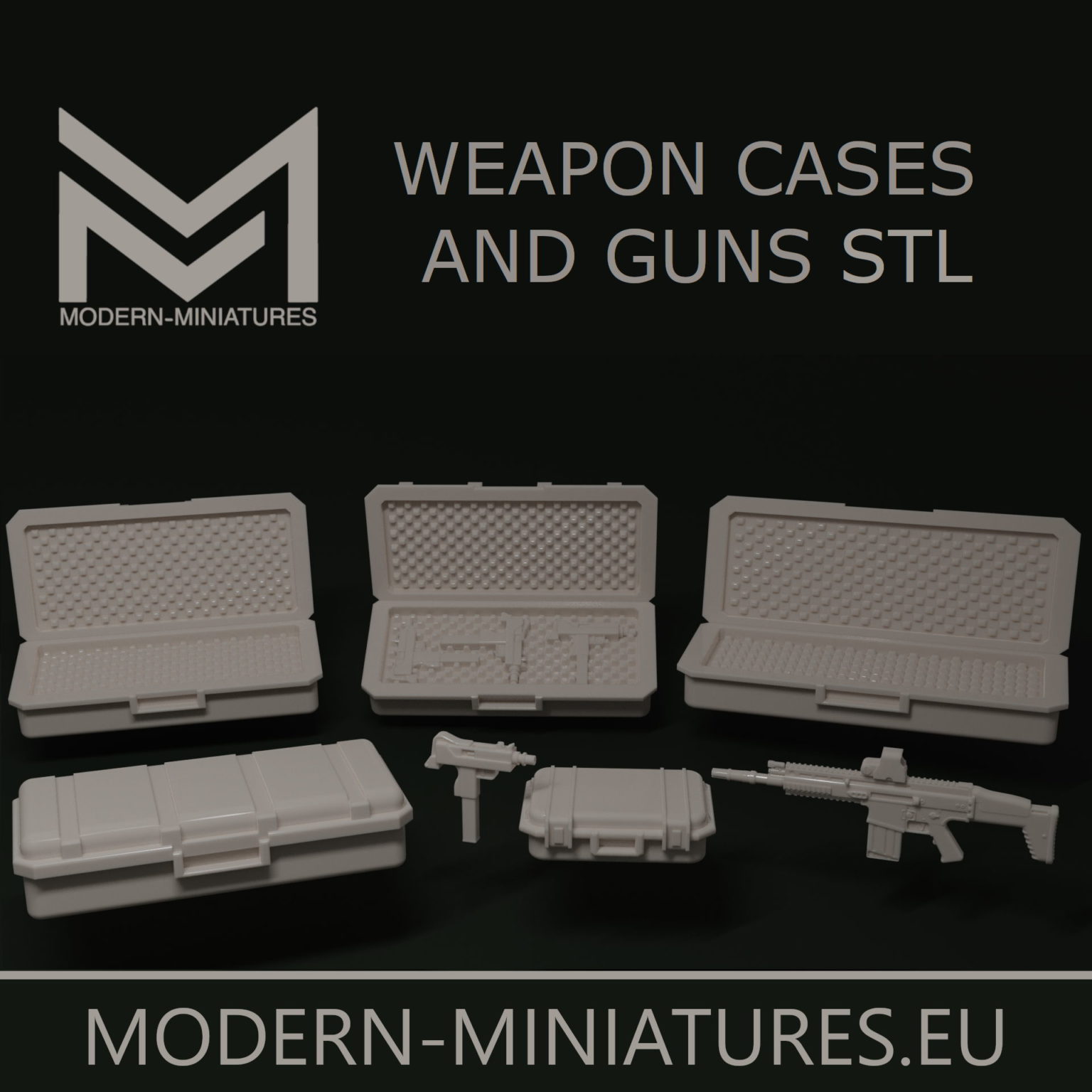 Weapon Cases and Guns modernminiatures.eu
